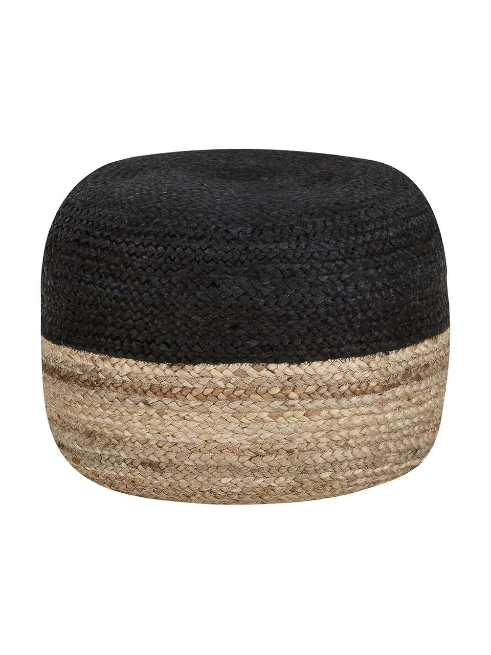 Westwing Collection Pouf en jute fait à la main Bono, Ø 50 x haut. 36 cm 1 Westwing Collection Pouf en jute fait à la main Bono, Ø 50 x haut. 36 cm