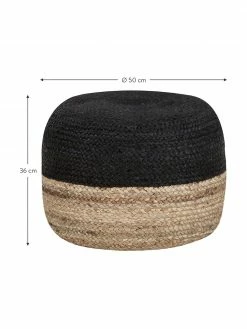 Westwing Collection Pouf en jute fait à la main Bono, Ø 50 x haut. 36 cm 9 Westwing Collection Pouf en jute fait à la main Bono, Ø 50 x haut. 36 cm -furniture Soldes Pouf en jute fait a la main Bono 33