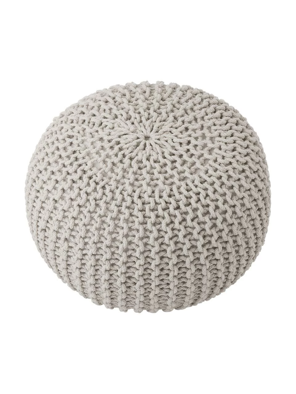 Westwing Collection Pouf en tricot main Dori, Ø 55 x haut. 35 cm 5 Westwing Collection Pouf en tricot main Dori, Ø 55 x haut. 35 cm – Image 5