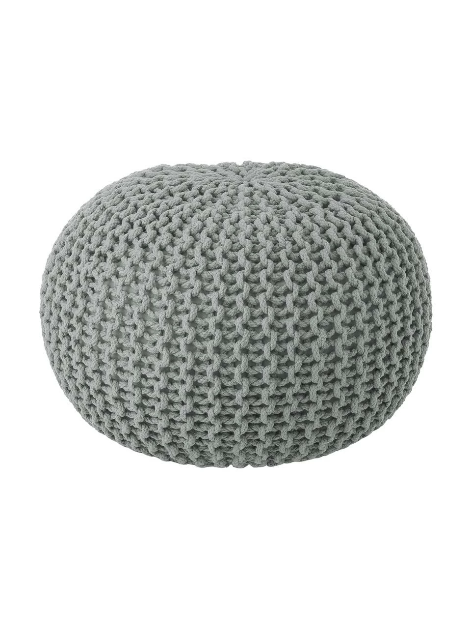 Westwing Collection Pouf en tricot main Dori, Ø 55 x haut. 35 cm 1 Westwing Collection Pouf en tricot main Dori, Ø 55 x haut. 35 cm