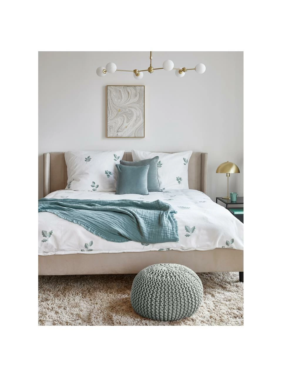 Westwing Collection Pouf en tricot main Dori, Ø 55 x haut. 35 cm 2 Westwing Collection Pouf en tricot main Dori, Ø 55 x haut. 35 cm – Image 2