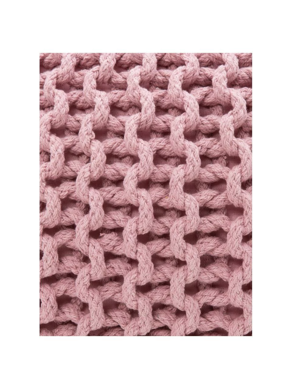 Westwing Collection Pouf en tricot main Dori, Ø 55 x haut. 35 cm 5 Westwing Collection Pouf en tricot main Dori, Ø 55 x haut. 35 cm – Image 5