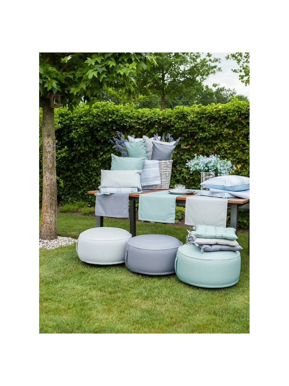 Pouf gonflable Maxime, Ø 55 x haut. 25 cm 2 Pouf gonflable Maxime, Ø 55 x haut. 25 cm – Image 2