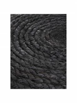 Westwing Collection Pouf jute fait à la main boho Bono, Ø 58 cm, haut. 21 cm -furniture Soldes Pouf jute fait a la main boho Bono 5