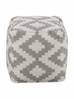 Westwing Collection Pouf motif ethnique tissé main Napua, larg. 40 x haut. 40 cm -furniture Soldes Pouf motif ethnique tisse main Napua 3