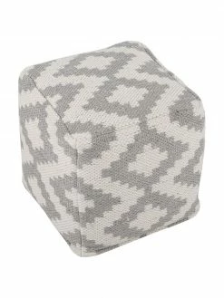 Westwing Collection Pouf motif ethnique tissé main Napua, larg. 40 x haut. 40 cm -furniture Soldes Pouf motif ethnique tisse main Napua 4