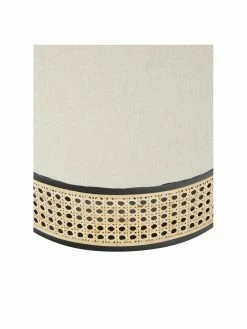 Westwing Collection Pouf rond avec cannage Mara, Ø 37 x haut. 39 cm -furniture Soldes Pouf rond avec cannage Mara 5