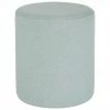 Westwing Collection Pouf rond bleu-vert Daisy, Ø 38 x haut. 45 cm