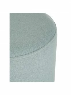 Westwing Collection Pouf rond bleu-vert Daisy, Ø 38 x haut. 45 cm -furniture Soldes Pouf rond bleu vert Daisy 4