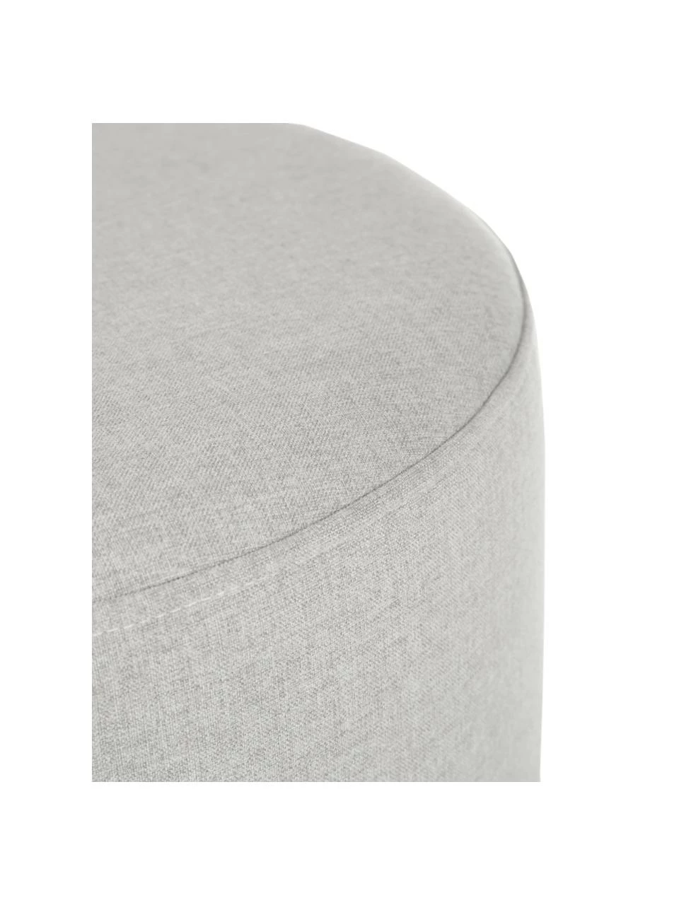 Westwing Collection Pouf rond gris clair Daisy, Ø 38 x haut. 45 cm 5 Westwing Collection Pouf rond gris clair Daisy, Ø 38 x haut. 45 cm – Image 5