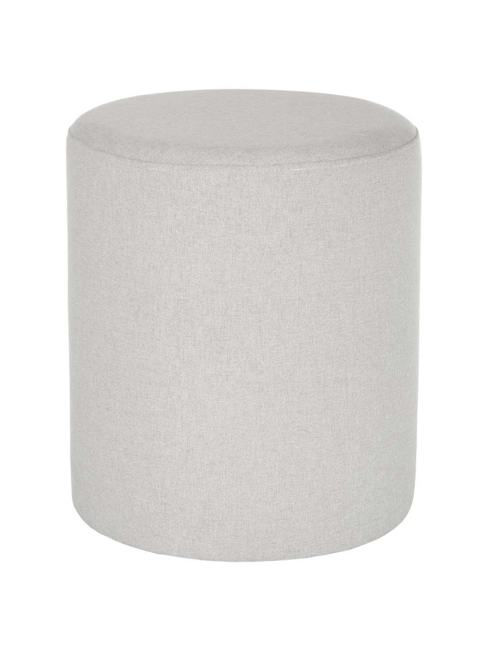 Westwing Collection Pouf rond gris clair Daisy, Ø 38 x haut. 45 cm 1 Westwing Collection Pouf rond gris clair Daisy, Ø 38 x haut. 45 cm