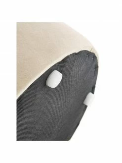 Westwing Collection Pouf rond velours Daisy, Ø 38 x haut. 45 cm -furniture Soldes Pouf rond velours Daisy 5