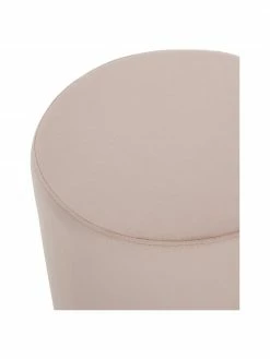 Westwing Collection Pouf rond velours Daisy, Ø 38 x haut. 45 cm -furniture Soldes Pouf rond velours Daisy 9