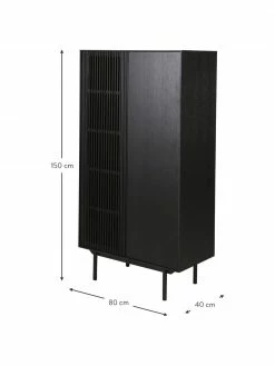 Rangement à façade nervurée Mojo, larg. 80 x haut. 150 cm -furniture Soldes Rangement a facade nervuree Mojo 2