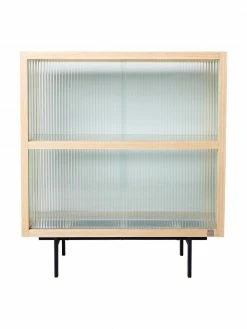 HKliving Rangement avec portes coulissantes Oli, larg. 80 x haut. 89 cm