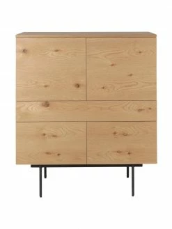 Rangement avec portes et tiroirs Allure, larg. 100 x haut. 120 cm -furniture Soldes Rangement avec portes et tiroirs Allure 5