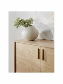 Westwing Collection Rangement bois de chêne avec portes Diana, larg. 100 x haut. 120 cm 8 Westwing Collection Rangement bois de chêne avec portes Diana, larg. 100 x haut. 120 cm -furniture Soldes Rangement bois de chene avec portes Diana 2