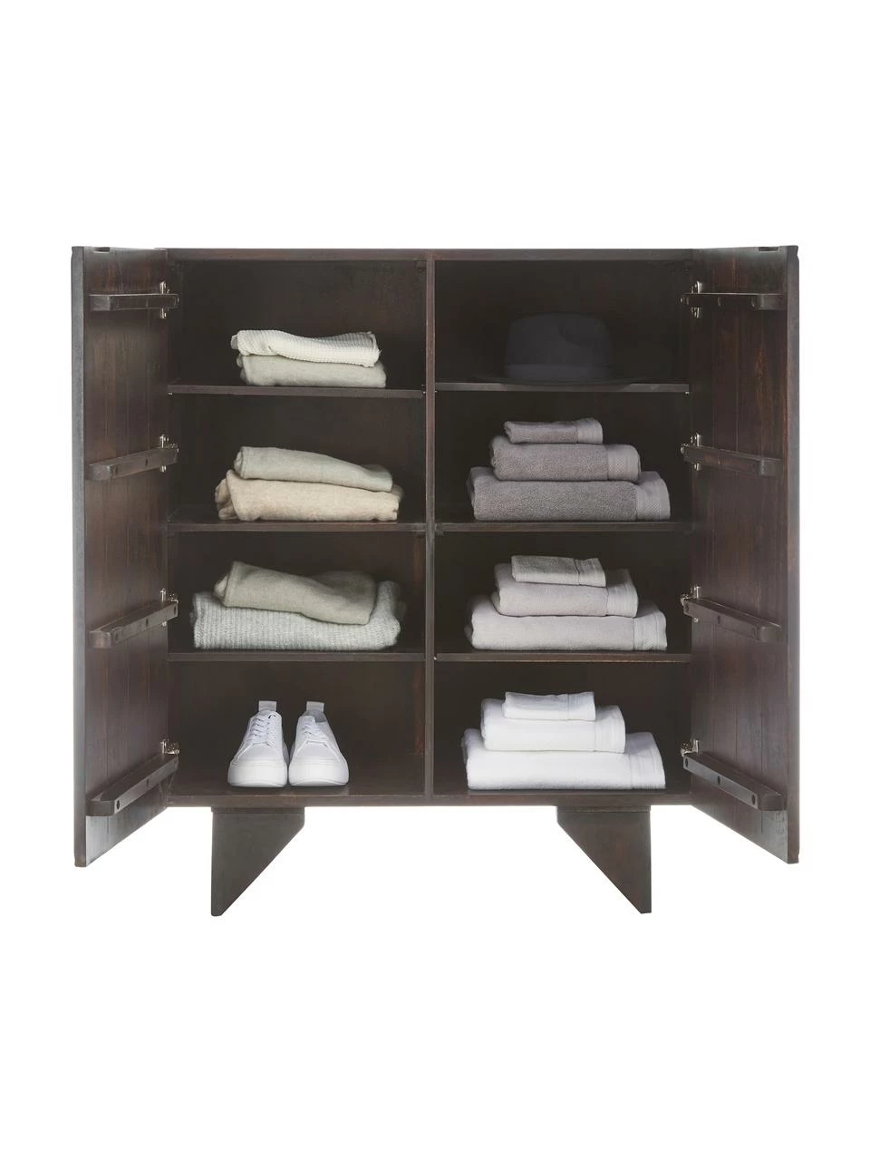 Westwing Collection Rangement bois massif Louis, larg. 100 x haut. 120 cm 6 Westwing Collection Rangement bois massif Louis, larg. 100 x haut. 120 cm – Image 6