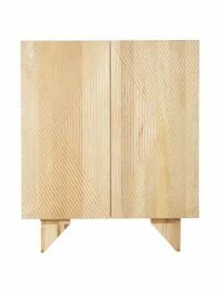 Westwing Collection Rangement bois massif Louis, larg. 100 x haut. 120 cm -furniture Soldes Rangement bois massif Louis 3