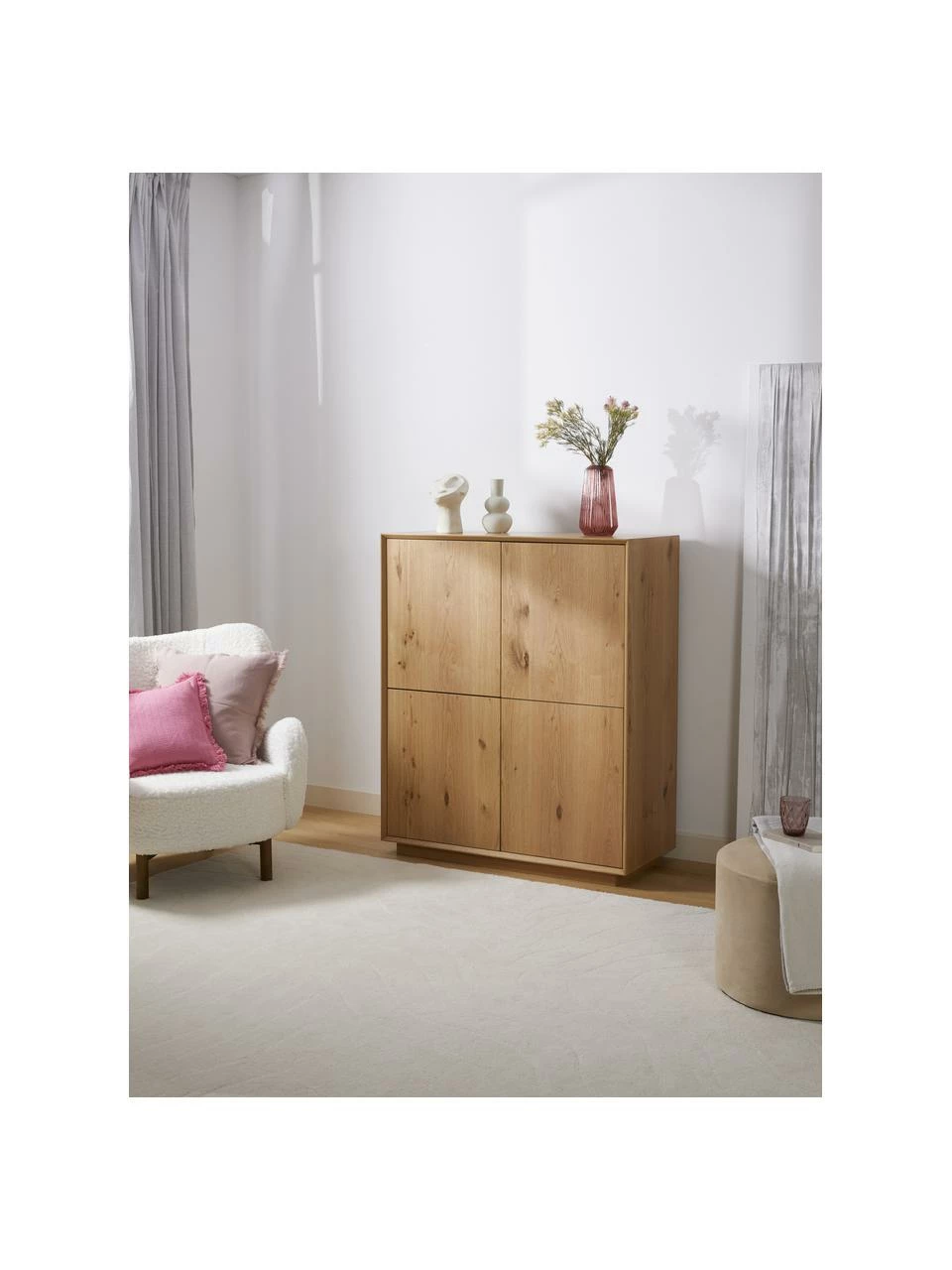 Westwing Collection Rangement placage en frêne Noel, larg. 100 x long. 120 cm 2 Westwing Collection Rangement placage en frêne Noel, larg. 100 x long. 120 cm – Image 2