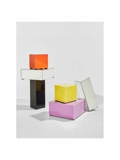 Socle décoratif à surface réfléchissante Pop, larg. 27 x haut. 75 cm 9 Socle décoratif à surface réfléchissante Pop, larg. 27 x haut. 75 cm -furniture Soldes Socle decoratif a surface reflechissante Pop 4