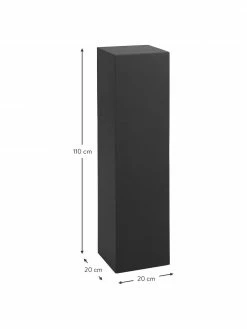 Socle décoratif bois de manguier noir Like, larg. 20 x haut. 110 cm -furniture Soldes Socle decoratif bois de manguier noir Like 2