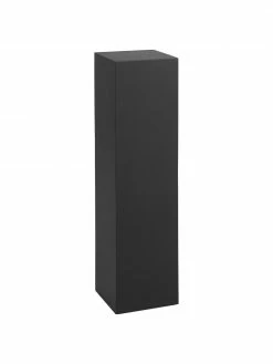 Socle décoratif bois de manguier noir Like, larg. 20 x haut. 110 cm