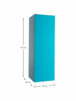 HKliving Socle verre bleu Pillar, larg. 28 x haut. 90 cm -furniture Soldes Socle verre bleu Pillar 2