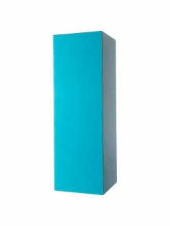 HKliving Socle verre bleu Pillar, larg. 28 x haut. 90 cm
