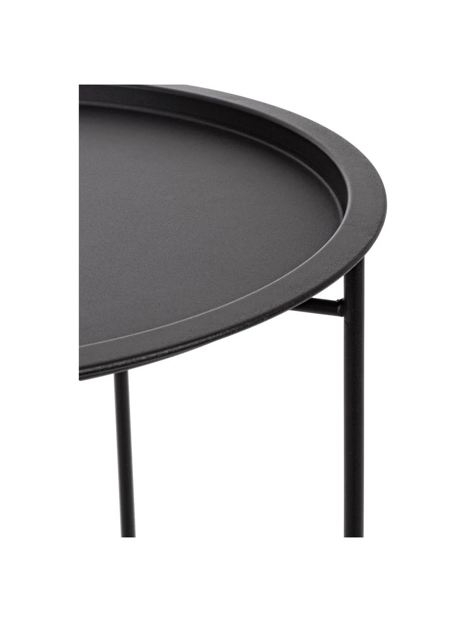 Bizzotto Table avec plateau amovible rouge en métal rouge Sangro, Ø 46 x haut. 52 cm 4 Bizzotto Table avec plateau amovible rouge en métal rouge Sangro, Ø 46 x haut. 52 cm – Image 4