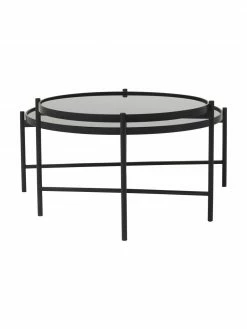 Table basse 2 plateaux en verre Li, larg. 122 x haut. 43 cm 9 Table basse 2 plateaux en verre Li, larg. 122 x haut. 43 cm -furniture Soldes Table basse 2 plateaux en verre Li 3