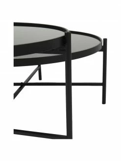 Table basse 2 plateaux en verre Li, larg. 122 x haut. 43 cm 11 Table basse 2 plateaux en verre Li, larg. 122 x haut. 43 cm -furniture Soldes Table basse 2 plateaux en verre Li 5
