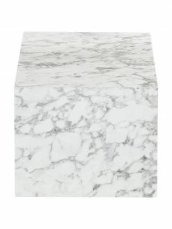 Westwing Collection Table basse aspect marbre Lesley, larg. 90 x prof. 50 cm -furniture Soldes Table basse aspect marbre Lesley 10