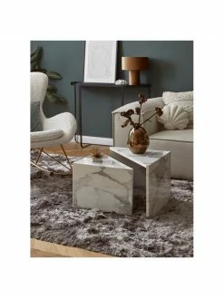 Westwing Collection Table basse aspect marbre Vilma, 2 élém., Lot de différentes tailles 9 Westwing Collection Table basse aspect marbre Vilma, 2 élém., Lot de différentes tailles -furniture Soldes Table basse aspect marbre Vilma 2 elem 3