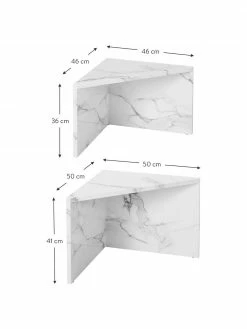 Westwing Collection Table basse aspect marbre Vilma, 2 élém., Lot de différentes tailles 10 Westwing Collection Table basse aspect marbre Vilma, 2 élém., Lot de différentes tailles -furniture Soldes Table basse aspect marbre Vilma 2 elem 4