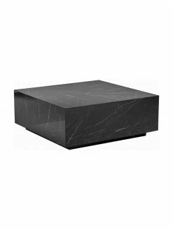 Westwing Collection Table basse aspect travertin Lesley, larg. 90 x haut. 35 cm