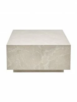 Westwing Collection Table basse aspect travertin Lesley, larg. 120 x haut. 35 cm -furniture Soldes Table basse aspect travertin Lesley 34