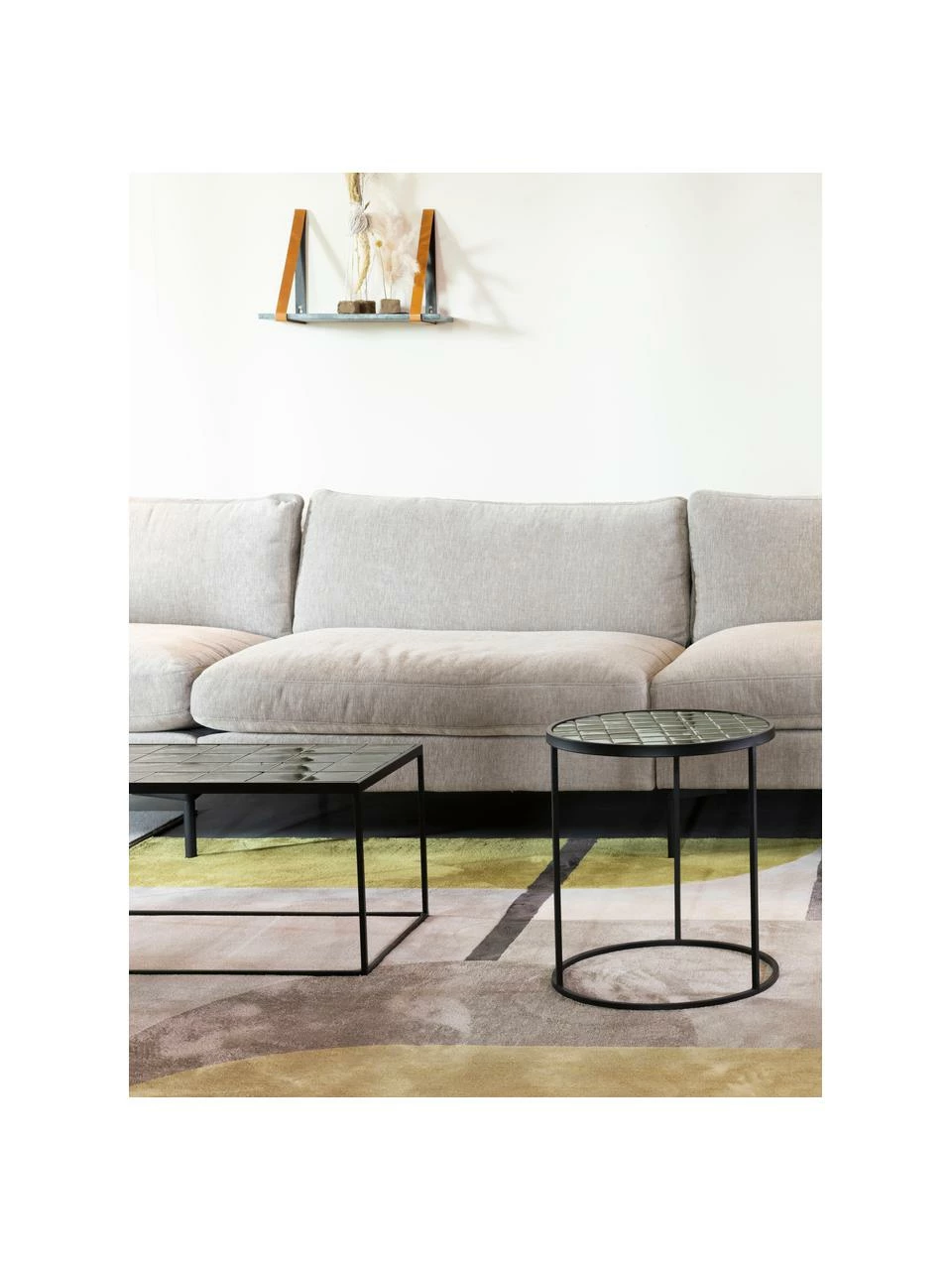 Zuiver Table basse avec carrelage vert Glaze, larg. 93 x haut. 36 cmDisponibilité limitée 2 Zuiver Table basse avec carrelage vert Glaze, larg. 93 x haut. 36 cmDisponibilité limitée – Image 2