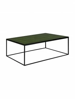 Zuiver Table basse avec carrelage vert Glaze, larg. 93 x haut. 36 cmDisponibilité limitée