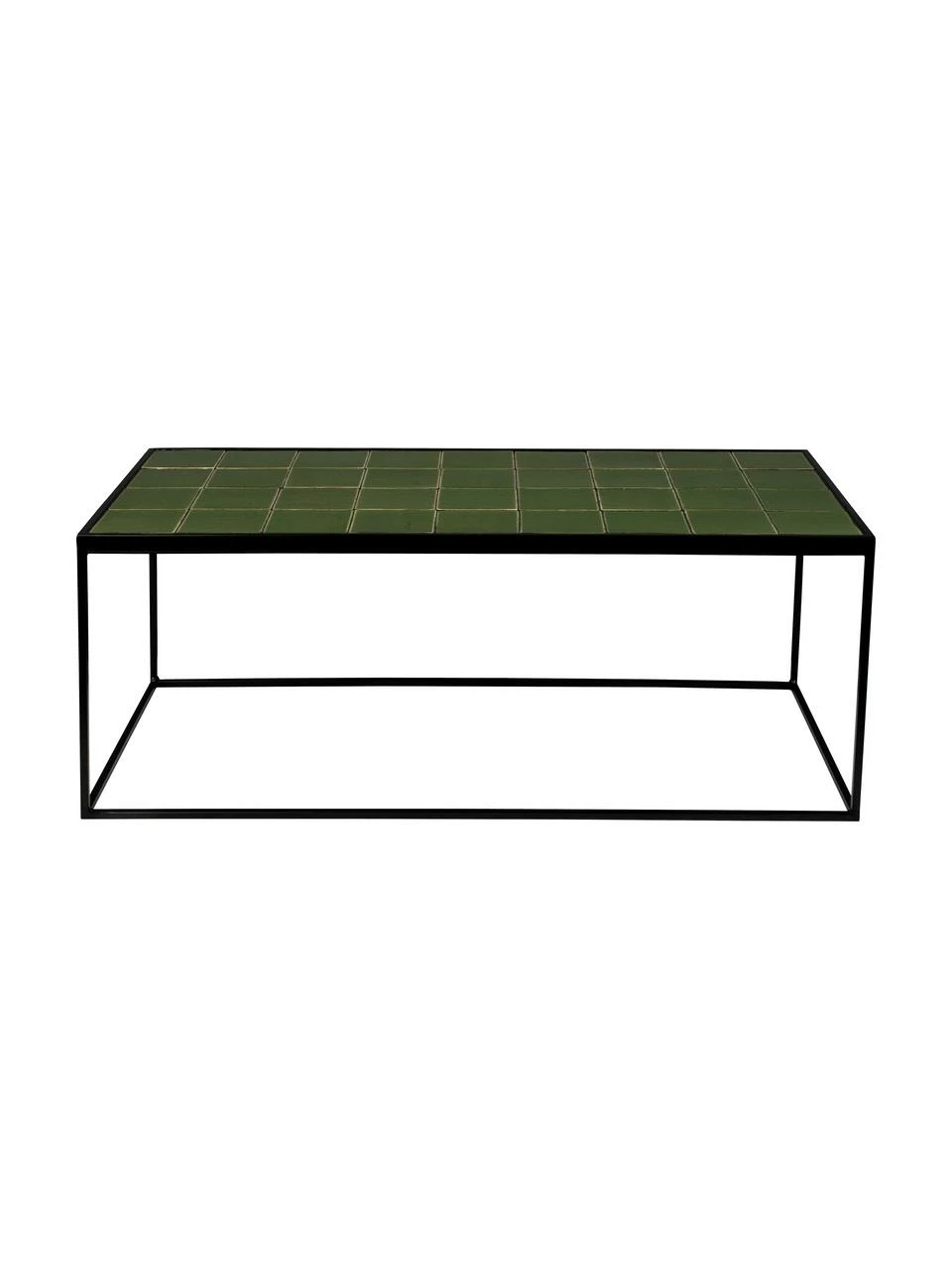 Zuiver Table basse avec carrelage vert Glaze, larg. 93 x haut. 36 cmDisponibilité limitée 4 Zuiver Table basse avec carrelage vert Glaze, larg. 93 x haut. 36 cmDisponibilité limitée – Image 4