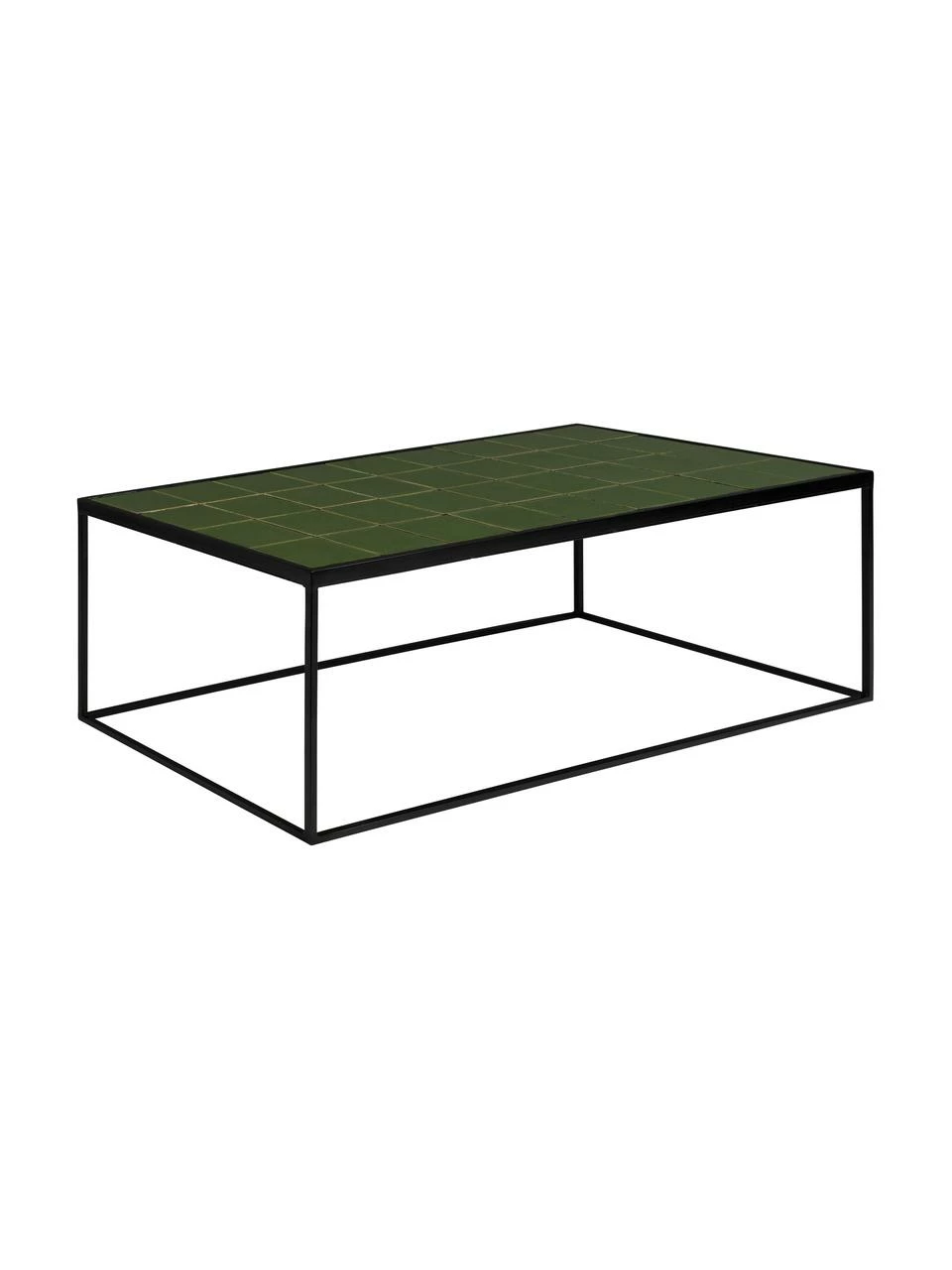 Zuiver Table basse avec carrelage vert Glaze, larg. 93 x haut. 36 cmDisponibilité limitée 1 Zuiver Table basse avec carrelage vert Glaze, larg. 93 x haut. 36 cmDisponibilité limitée