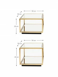 Kare Design Table basse avec fond en verre miroir Luigi, 4 élém., Lot de différentes tailles 9 Kare Design Table basse avec fond en verre miroir Luigi, 4 élém., Lot de différentes tailles -furniture Soldes Table basse avec fond en verre miroir Luigi 4 elem 3