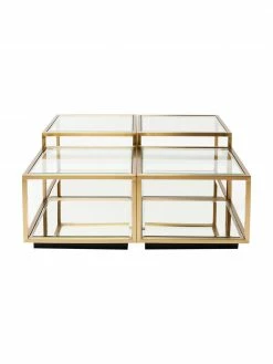 Kare Design Table basse avec fond en verre miroir Luigi, 4 élém., Lot de différentes tailles 10 Kare Design Table basse avec fond en verre miroir Luigi, 4 élém., Lot de différentes tailles -furniture Soldes Table basse avec fond en verre miroir Luigi 4 elem 4