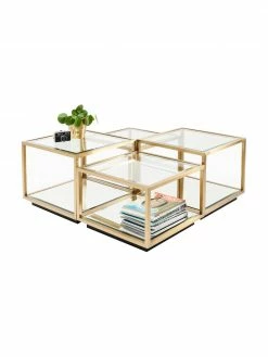 Kare Design Table basse avec fond en verre miroir Luigi, 4 élém., Lot de différentes tailles 11 Kare Design Table basse avec fond en verre miroir Luigi, 4 élém., Lot de différentes tailles -furniture Soldes Table basse avec fond en verre miroir Luigi 4 elem 5