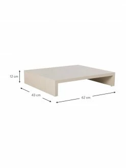 HKliving Table basse bois Sungkai Plateau, larg. 62 x prof. 43 cm -furniture Soldes Table basse bois Sungkai Plateau 2