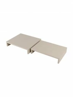 HKliving Table basse bois Sungkai Plateau, larg. 62 x prof. 43 cm -furniture Soldes Table basse bois Sungkai Plateau 5