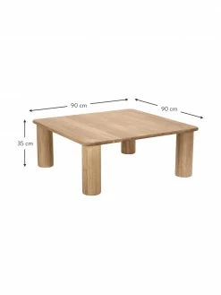 Westwing Collection Table basse bois de chêne Didi, larg. 90 x haut. 35 cm 10 Westwing Collection Table basse bois de chêne Didi, larg. 90 x haut. 35 cm -furniture Soldes Table basse bois de chene Didi 4