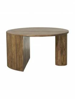 Table basse bois de manguier Bisselina, Ø 80 x haut. 45 cm