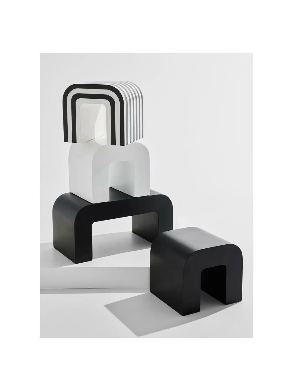 Table basse bois de manguier blanc Lucie, larg. 80 x haut. 40 cm 2 Table basse bois de manguier blanc Lucie, larg. 80 x haut. 40 cm – Image 2