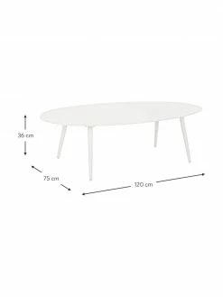 Bizzotto Table basse de jardin Ridley, larg. 120 x haut. 36 cm -furniture Soldes Table basse de jardin Ridley 2